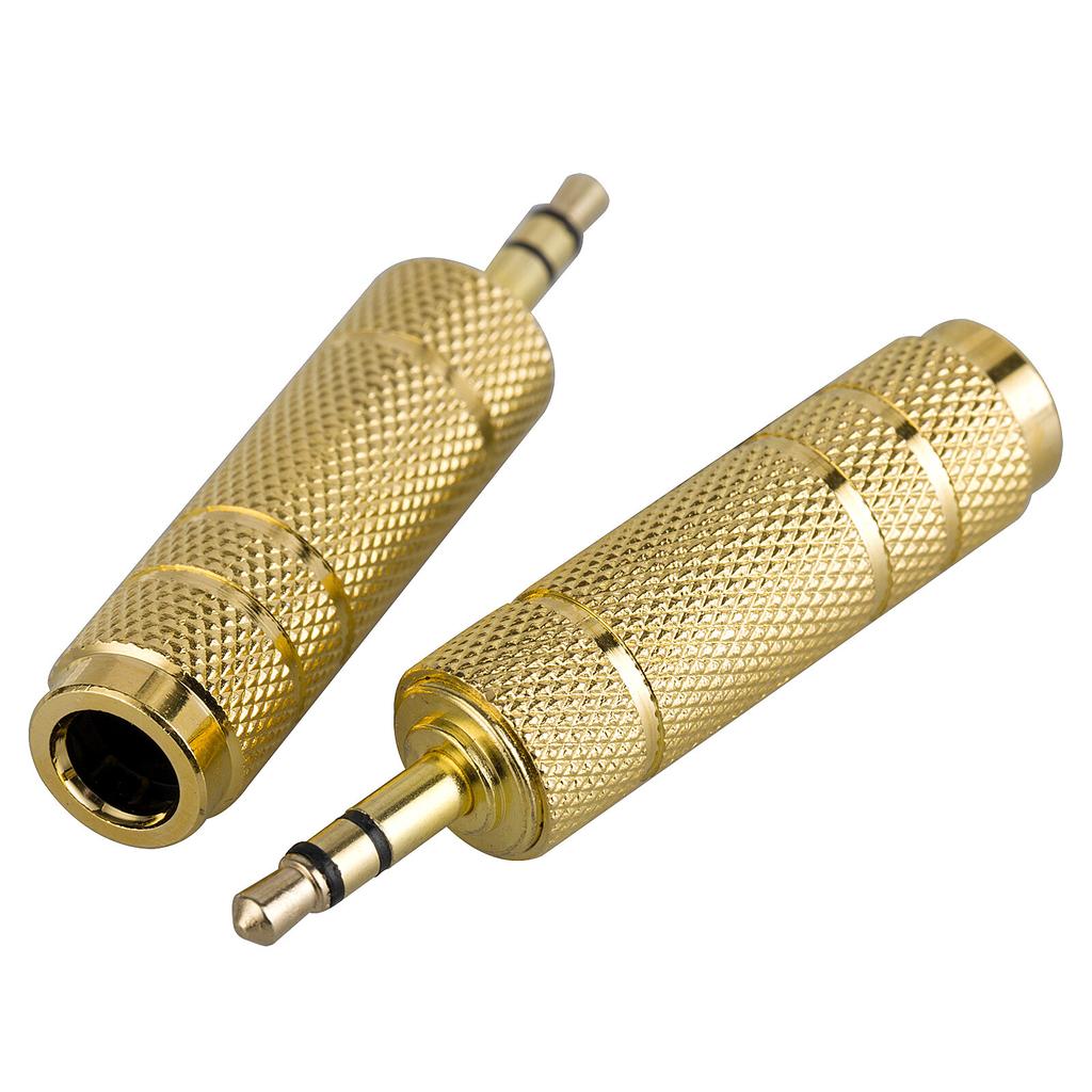 6.5mm 1/4" Female To 3.5mm 1/8" Male Stereo Audio Headphone Jack Converter Plug