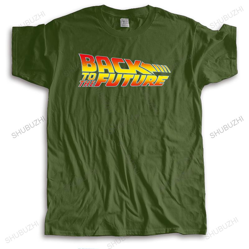 homme luxury cotton streetwear T shirt short sleeve Back To The Future Movie Logo casual teeshirt High Quality for Unisex tshirt