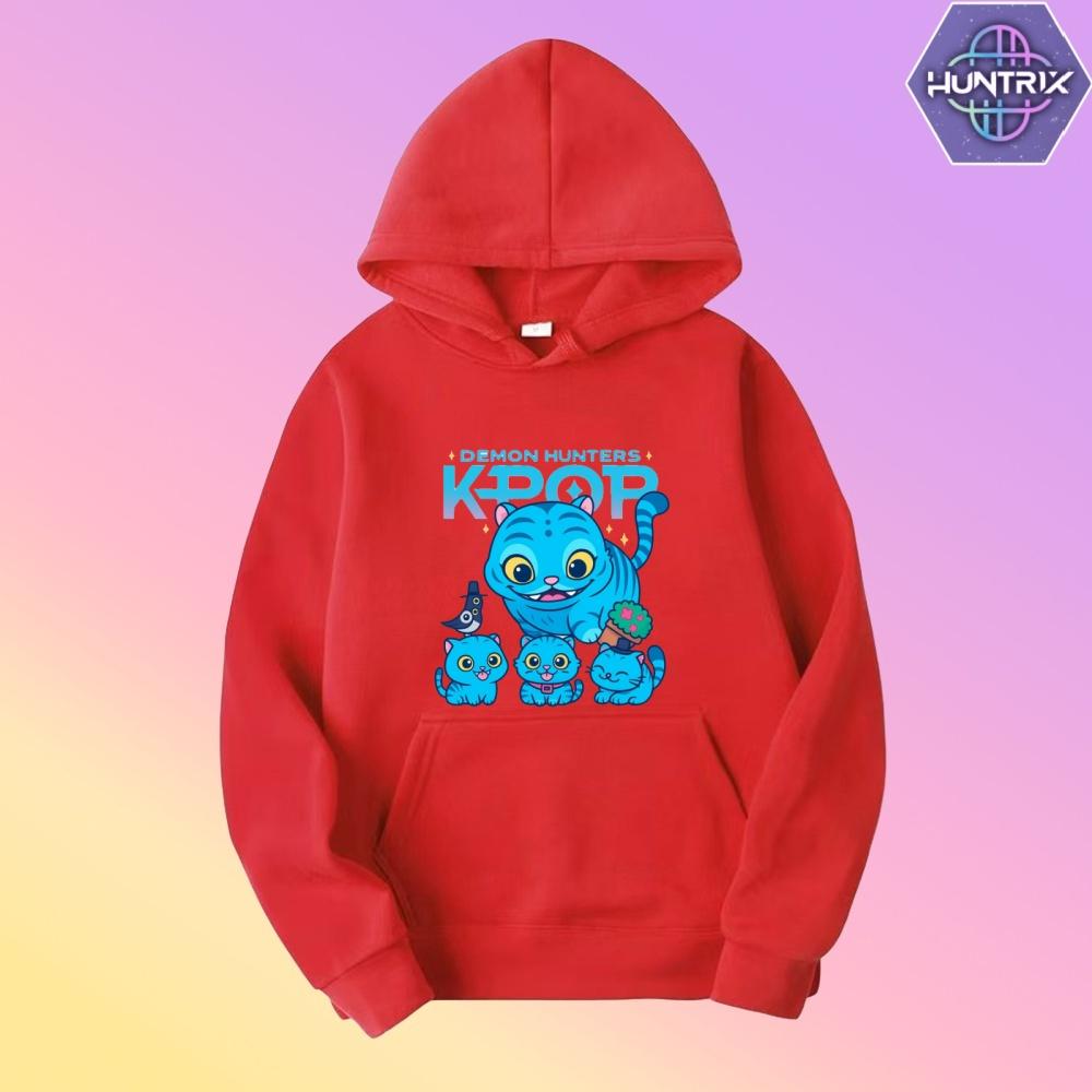 Toddler Girl Clothes KPop Demon Hunters Fashion Hoodie Men's Women's Sweater K-Pop Casual Style Kids New Cartoon Sweatshirt