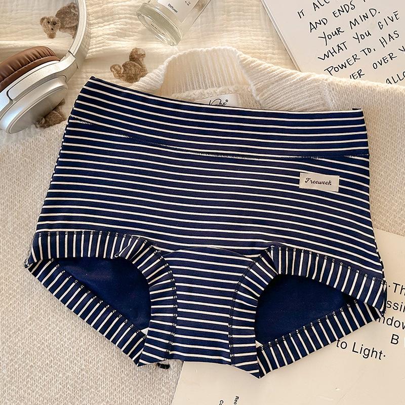 Mädchen Frühling und Herbst Vintage Baumwolle 10 Antibakteriell Verlängerter Schritt Spurlos Vollhüftiger Slip