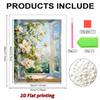 DIY Pearl Painting Set Outside The Window Pattern Home Decoration Handmade Sticky Diamond Creative Canvas Pearl Art Painting Crafts Perfect Gift