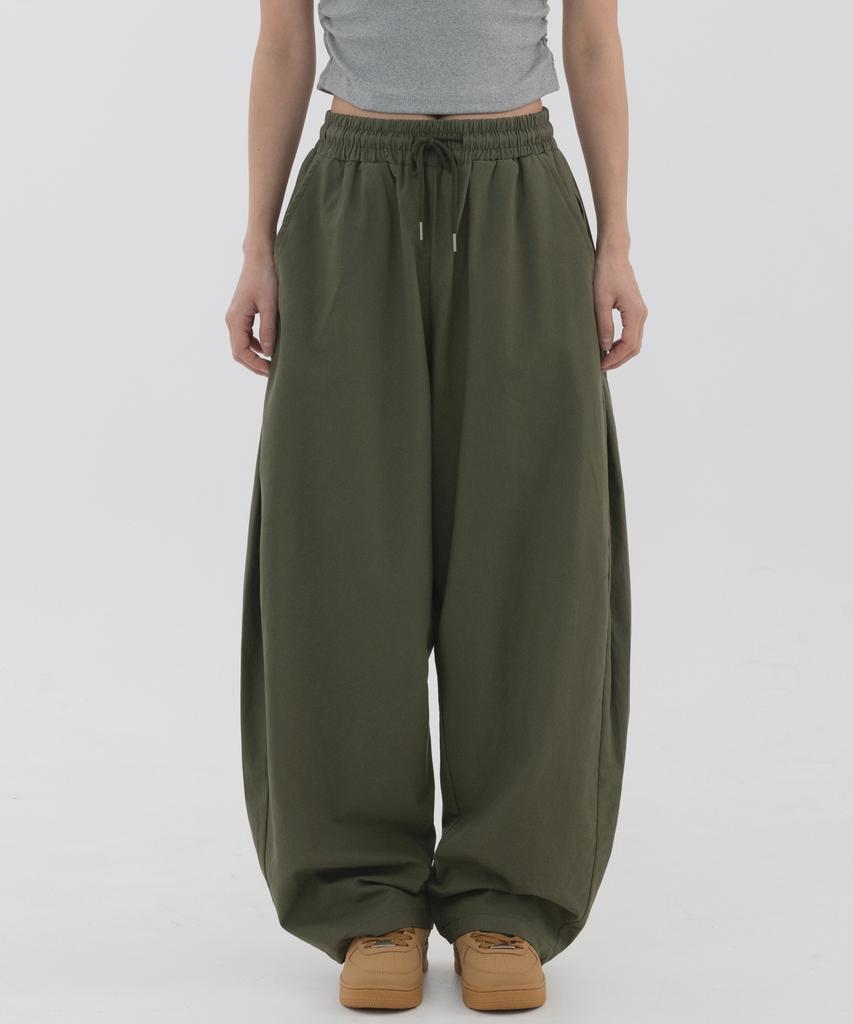 PIANER [2 Pack] Linen-Like Side Pleated Balloon Pants (3 Colors) (Type A)