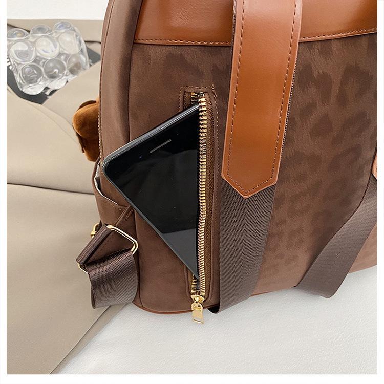 Women's High-Capacity Casual Travel Backpack - New Fashion Versatile Print for Students and Commuters