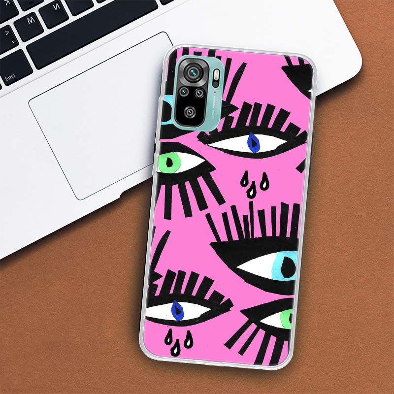 Ferragnies Eyes Chiara Phone Case For Xiaomi Redmi Note 12 10 10S 9 9S 9T 8 8T 11T 11S 11E 11 Pro Plus 7 5 5G Coque Cover