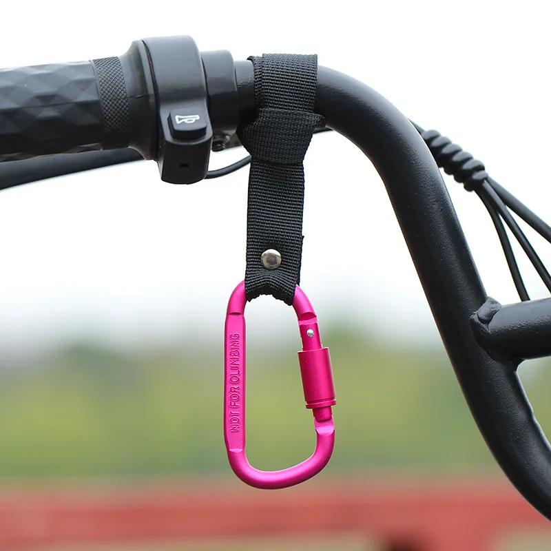 Motorcycle Electric Scooter Hook Front Hook Aluminum Alloy Handlebar Hook for Bicycle Handlebar Hook Clip No-Drill Hook Black