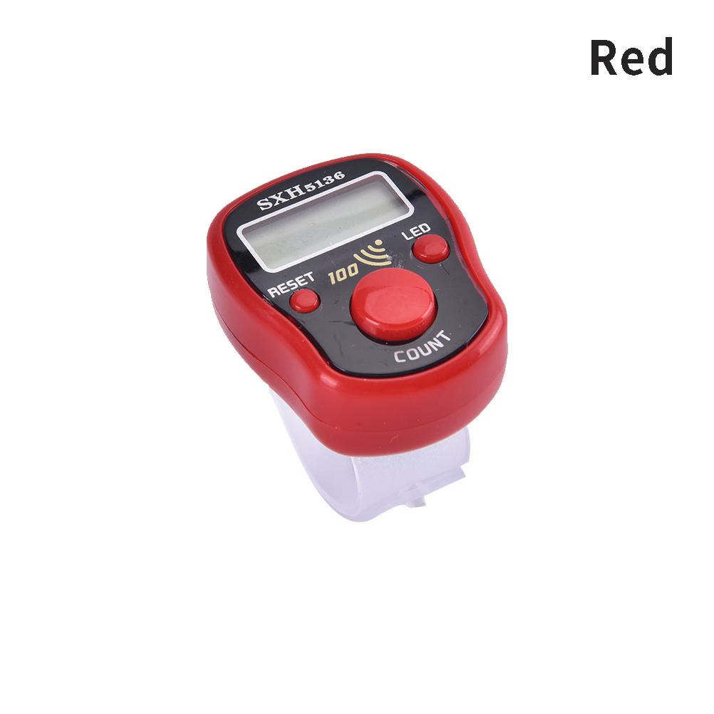 

Маркер стежка, ряд, счетчик пальцев, ЖК-электрический цифровой дисплей A красный