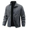 New Spring and Autumn Jacket Men's Top Large Size Men's Jacket Casual Stand-Up Collar Loose Sports Jacket