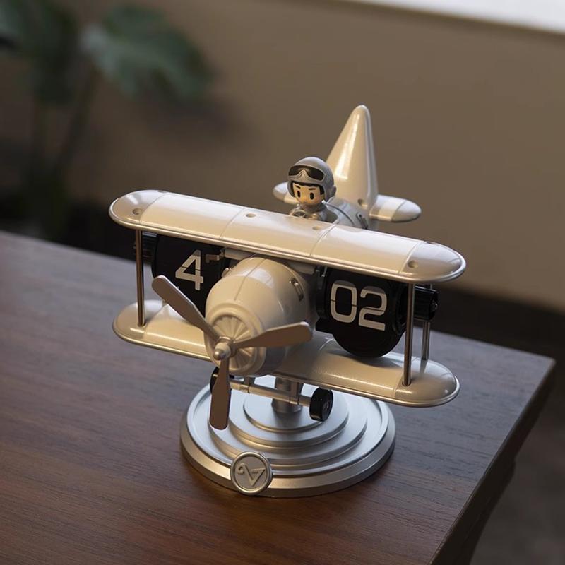 

Small Flip Desk Decor Home Accessories Desk Nordic Modern Models Table Clocks Creative Design Table Clocks Interior Objects белый