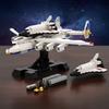 MOC Construction Brick Aircraft Model featuring Display Stand Shuttle Transport Plane Block Toy designed for Children plus Collectors