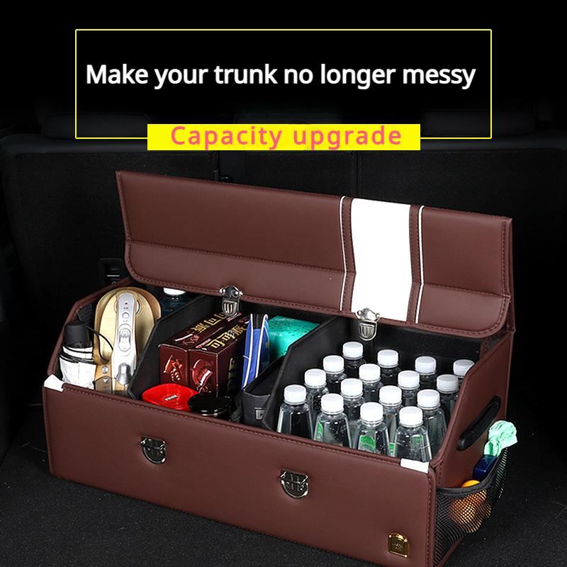 Collapsible Car Storage Container - Practical and Durable Car Trunk Accessory Trunk Box / Bag Organizer Storage Box
