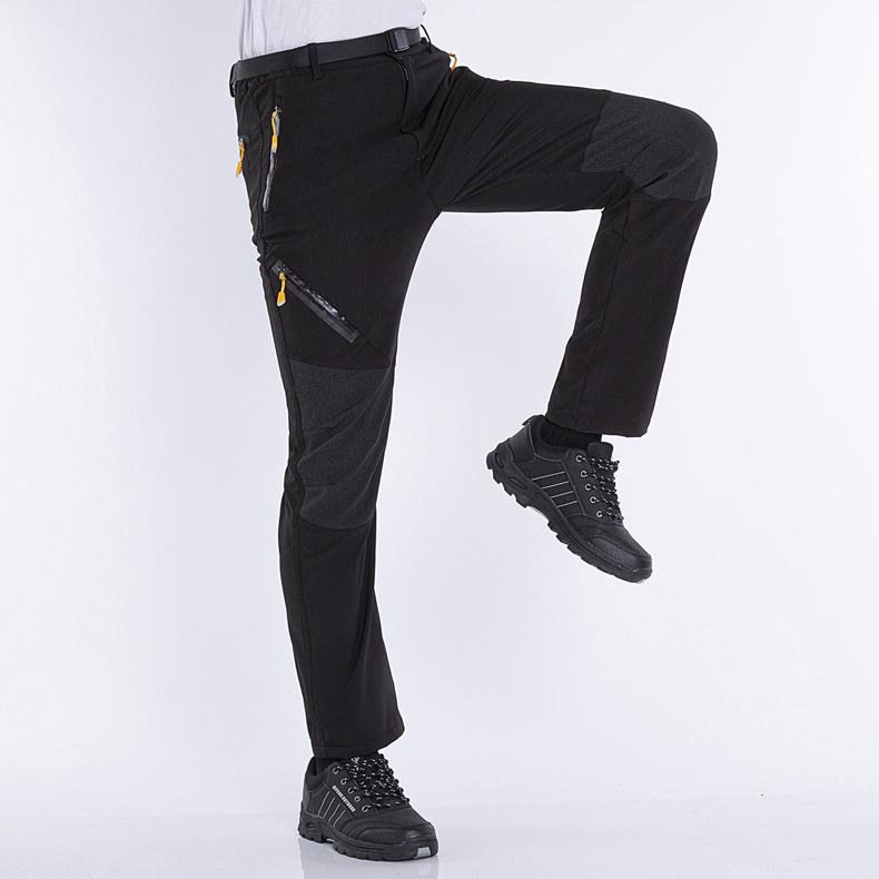 Men's Outdoor Shell Pants: Windproof & Waterproof, Single Layer, Ideal for Hiking & Mountaineering In Spring, Autumn, Winter.
