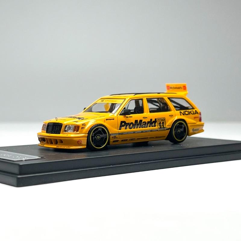 YS Diecast 1/64 Scale Mercedes Benz S124 Car Model Alloy Benz Touring Modified Version Play Vehicles Toys for Boys Original Box