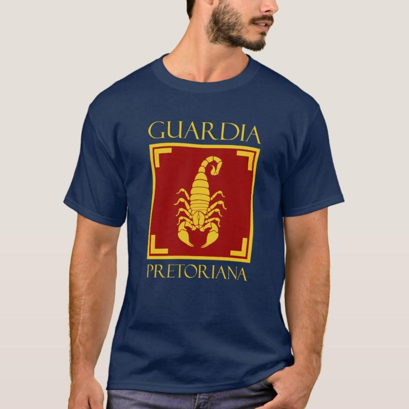 

Roman Legion SPQR Praetorian Guard Scorpion Symbol TShirt 100 Cotton ONeck Summer Short Sleeve Casual Mens Tshirt Size S3XL 4XL
