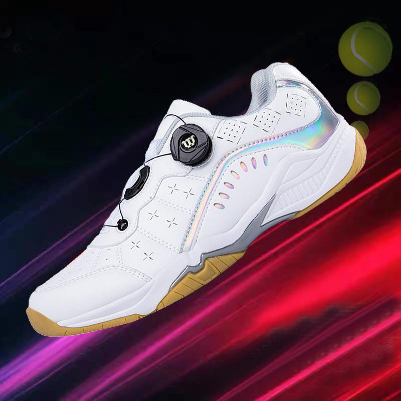 2026 Quick Lace Knob Men Women Badminton Shoes Non-slip Breathable Sneakers Training Wear Non-slip Resistant Volleyball Shoes