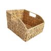 User Friendly Water Hyacinth Storage Basket Decorative Home Accent Multipurpose Use Scandinavian Storage Bin