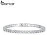 BAMOER Authentic Plated Platinum 5 Colors Tennis Bracelet for Men Women Birthday Valentine's Day Gift Fashion Jewelry YIB051