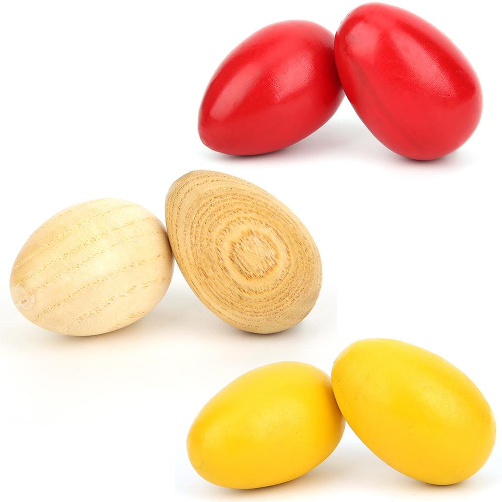 

2 шт. деревянное яйцо, детская игрушка, музыкальные принадлежности для малышей, удобная ручка, плотное уплотнение, равномерный звук