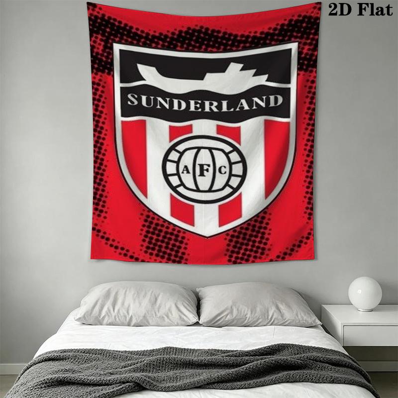 Sunderland Wall Tapestry Aesthetic Wall Hanging Printed Fabric Blanket Decorative Tapestries for Bedroom Living Room Home Decor