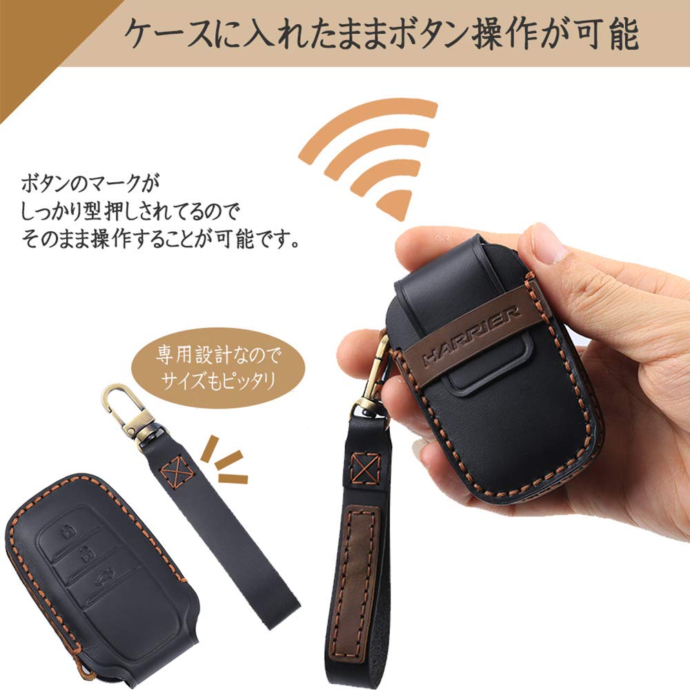 [BOYOUS Custom Key Case] For Toyota New Harrier 80 Series (06/2020 ~) Genuine Leather