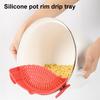 Silicone Clip On Strainer for Pots And Pans High Temperature Resistant Quick Draining Rack with Leak-Proof Holes Easy To Clean Kitchen Colander