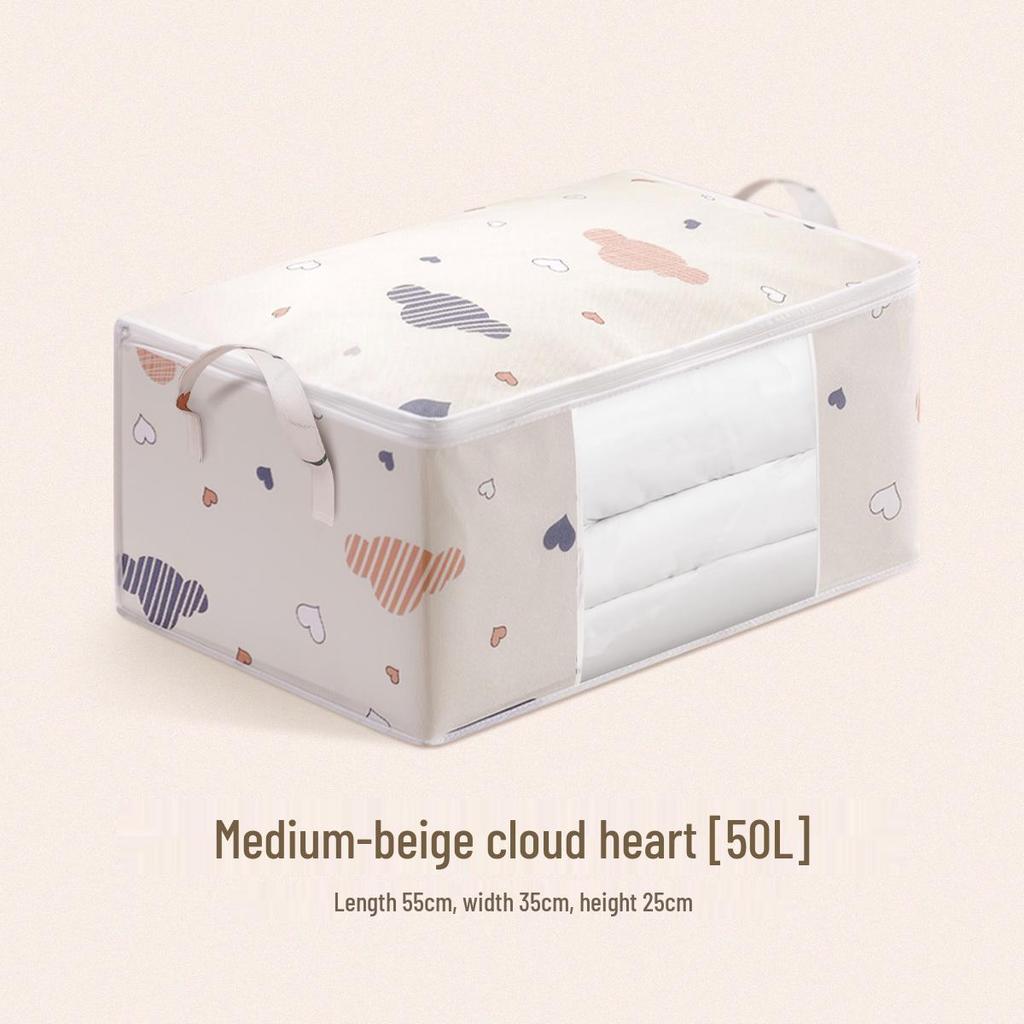 Multifunctional Dustproof & Moistureproof Visible Quilt & Clothes Storage Organizer