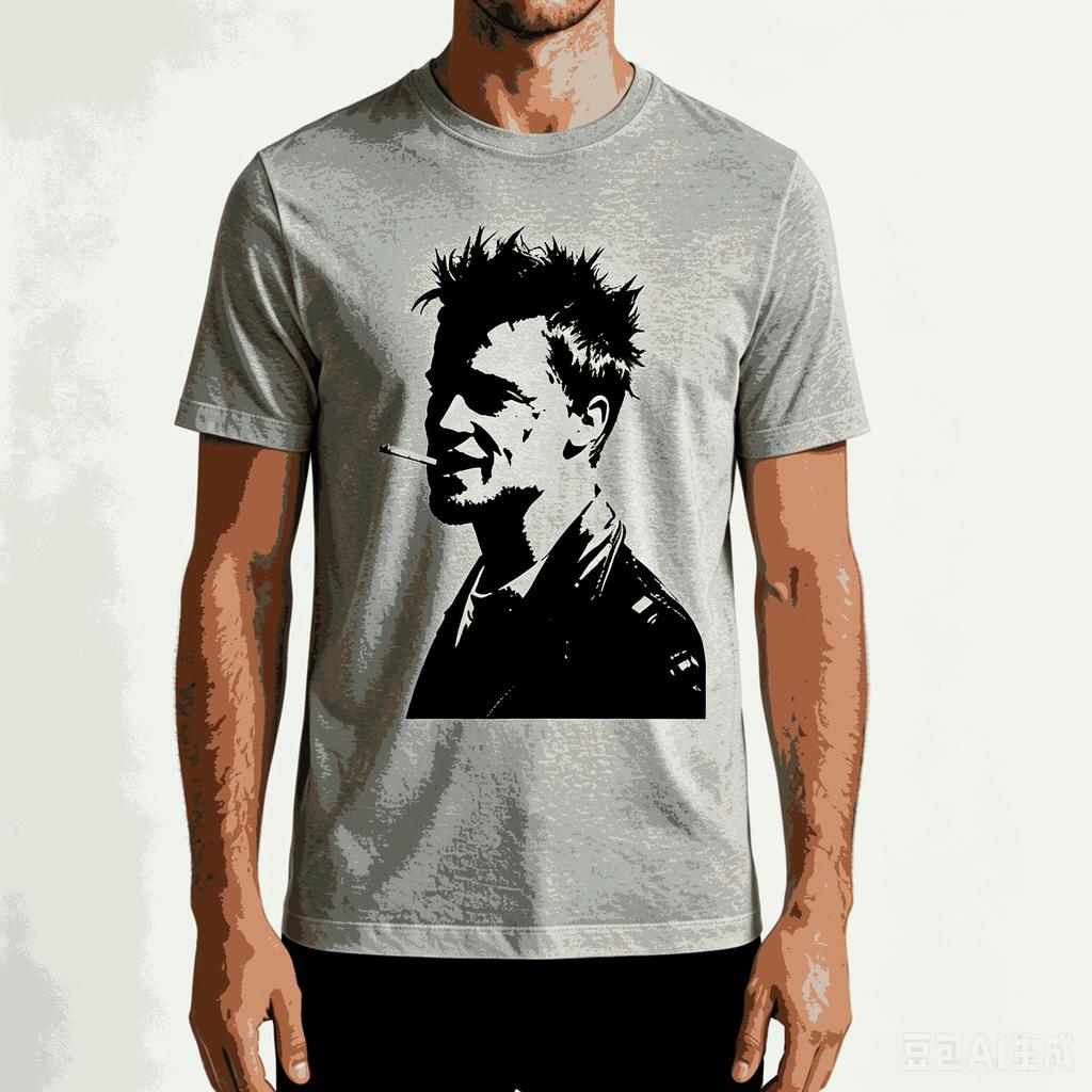 Fight Club T-shirt Regalo per Fan Unisex Unisex Harajuku Oversize Unisex Manica Corta Streetwear Alta Qualità Coppie Comoda T-shirt