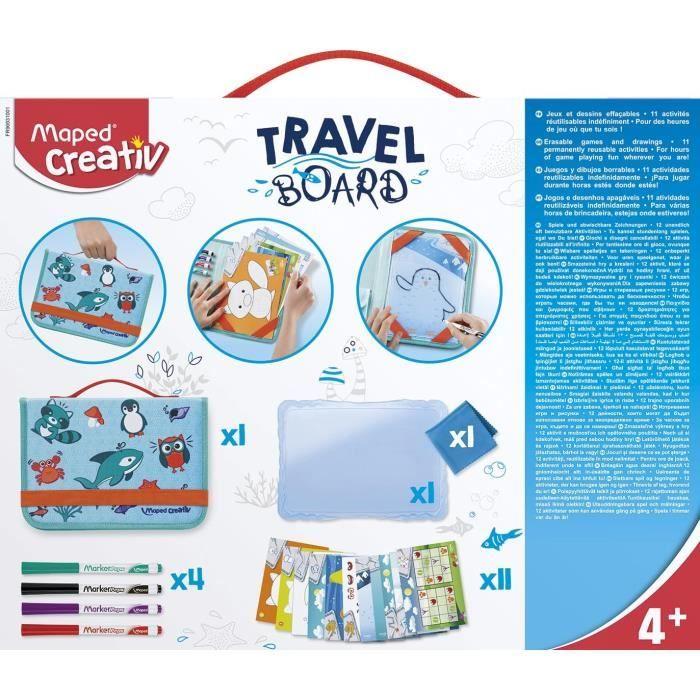 MAPED CREATIV - Travel Board - Ardoise nomade Dessins Effacables
