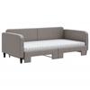 VidaXL Daybed with Trundle and Mattress Taupe 100x200 Cm Fabric 3196842