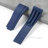 Hochwertiges Gummi-Uhrenarmband für Rolex Armband 20mm Schwarz Blau Wasserdichtes Silikon Uhrenarmband Armband für Daytona Armbänder