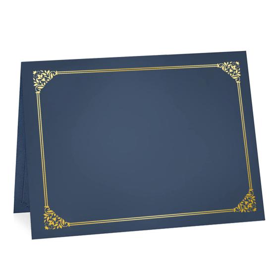 10 Pcs Black Certificate Holders Covers 9.45 for 12.6 X Diploma Inch Paper Gold