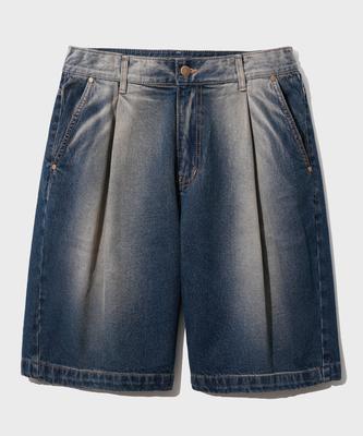 JEMUT Blitz Wide Denim Half Pants Western Blue Sosp2498