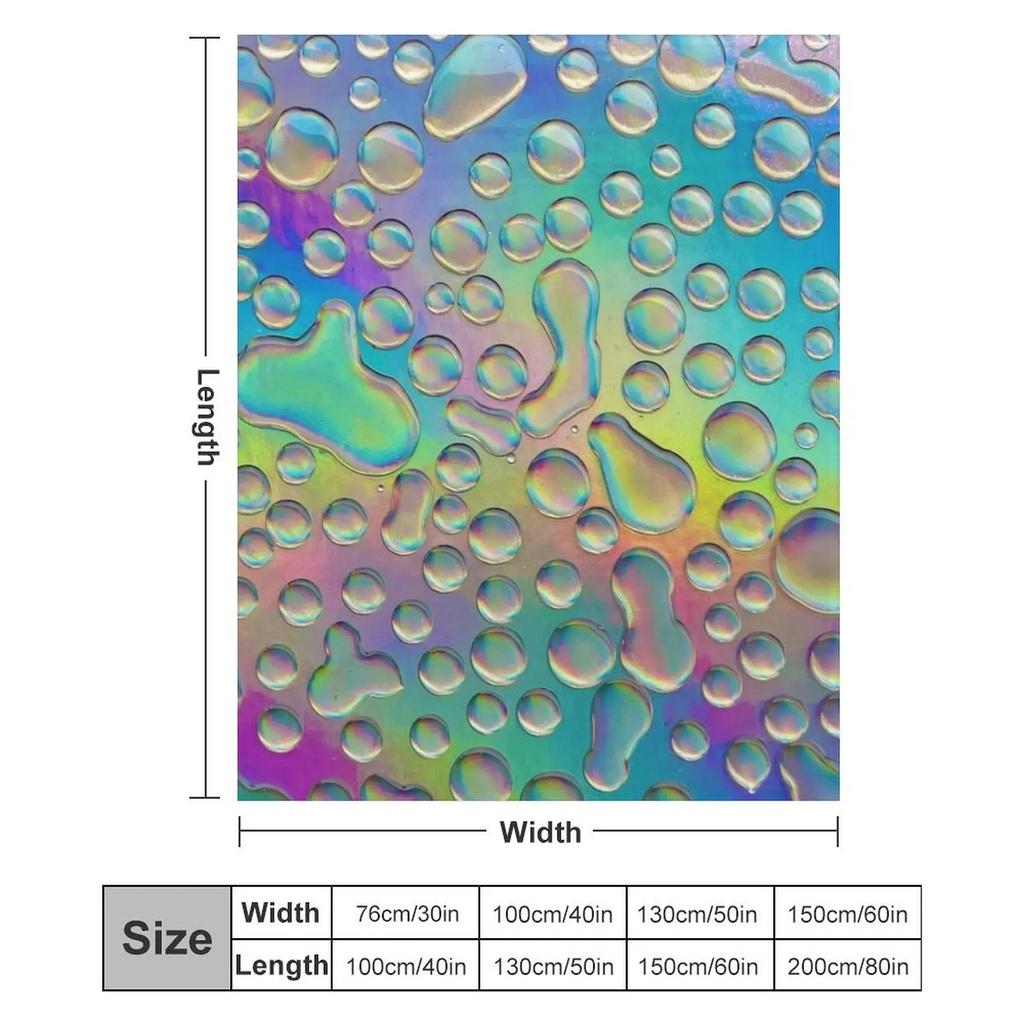 Neon Drips Throw Blanket Multi Purpose Soft Warm Blanket for Home Travel