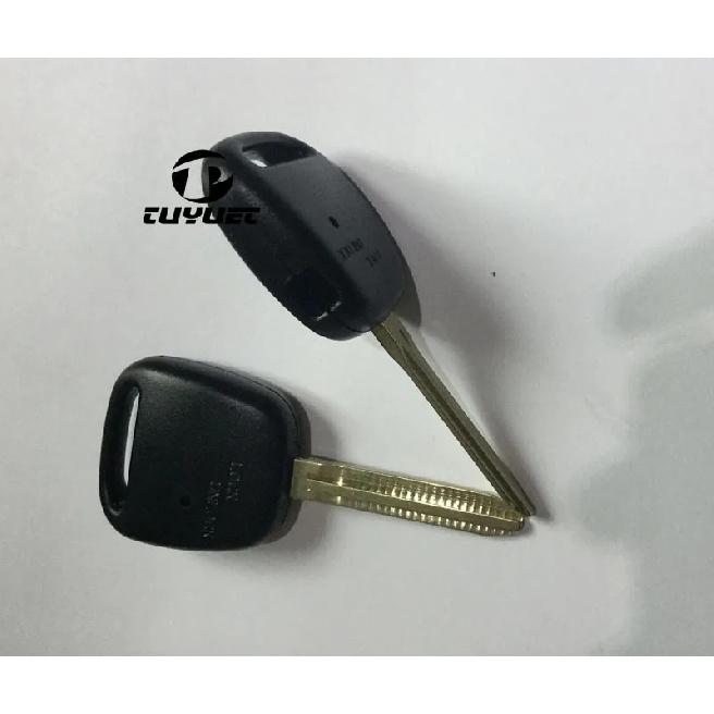 10PCS Remote Fob Case Car Key Shell For Toyota With 1 Hole One Button On Side Of Plastic Cover With TOY43 Blade