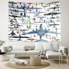 Aircraft Wall Hanging Tapestry Wall Cloth Tapestries Decor Wall Bedroom Decoration