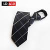 Ruifeng Men's 8cm Elastic Tie - Easy Pull, Formal Wedding or Business Wear