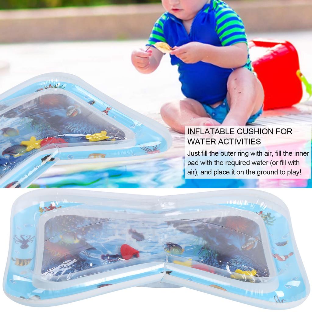 Baby Water Play Mat Inflatable Water Patted Pad Pool Cushion Toddler Toy