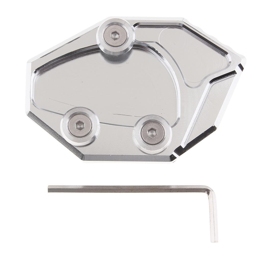 Kickstand Enlarge Pad for Kawasaki Ninja ZX14R 1112 GTR1400 0811 Sliver