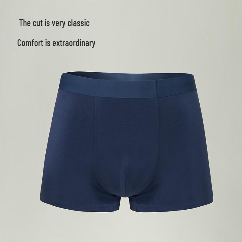 Men's Ultrafine Modal Antibacterial Seamless Underwear with Silk Crotch