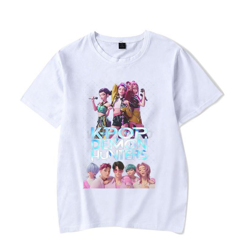 Rumi KPop Lovci démonů Anime Tričko Hip Hopová trička Dárek pro muže ženy Móda KPop Lovci démonů Korejská Ulzzang trička