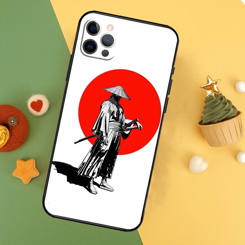 Anime Japanese Samurai Phone Case For iPhone 17 17Air 16 15 14 13 11 12 Pro Max 12 13 Mini 16E Shockproof Cover