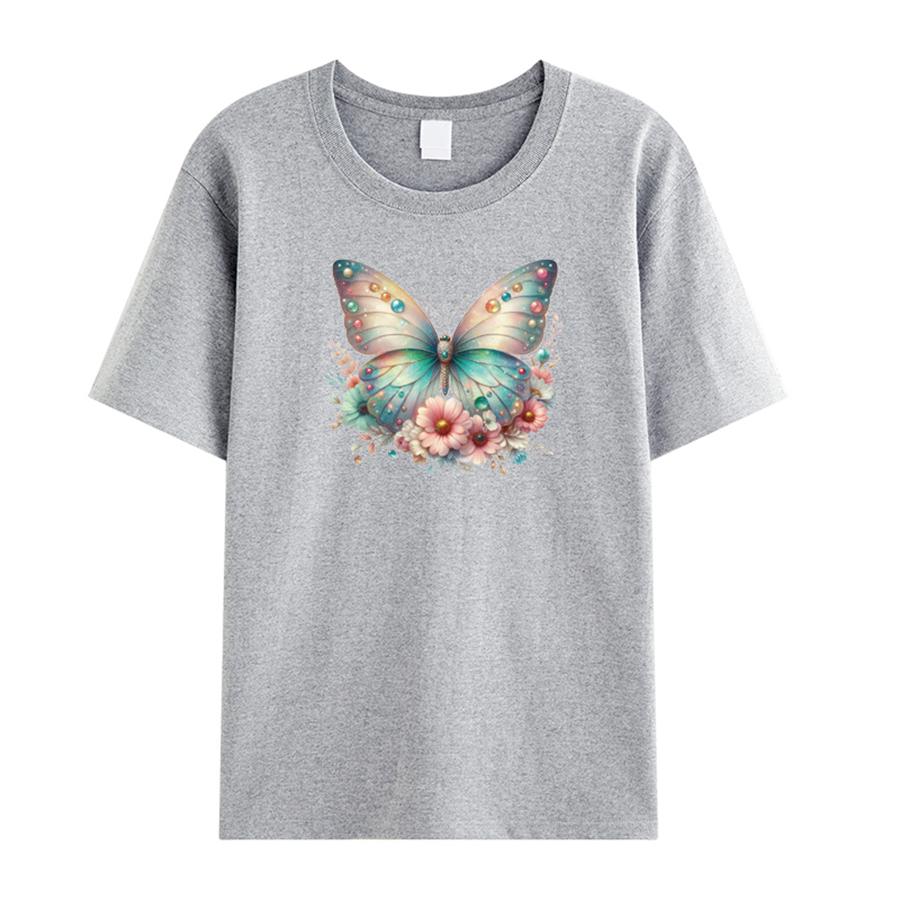 Girl T-Shirt Thermal Sticker Patch Heat Transfer Diy Washable New Garment Accessory Patches For Clothing Hot Tear