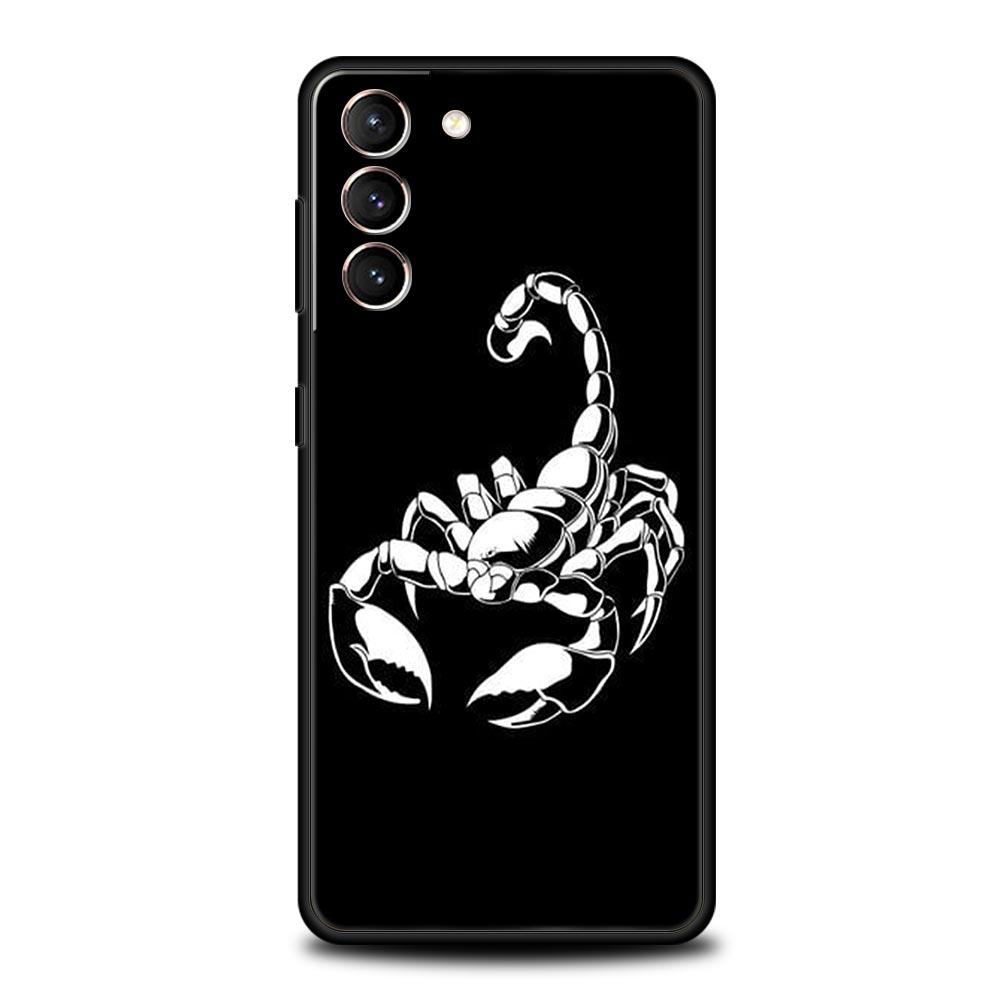 Cartoon Scorpion Phone Case For Samsung Galaxy S26 Ultra S25 Plus S24 FE S23 S22 5G S21 S20 Cover Black Soft