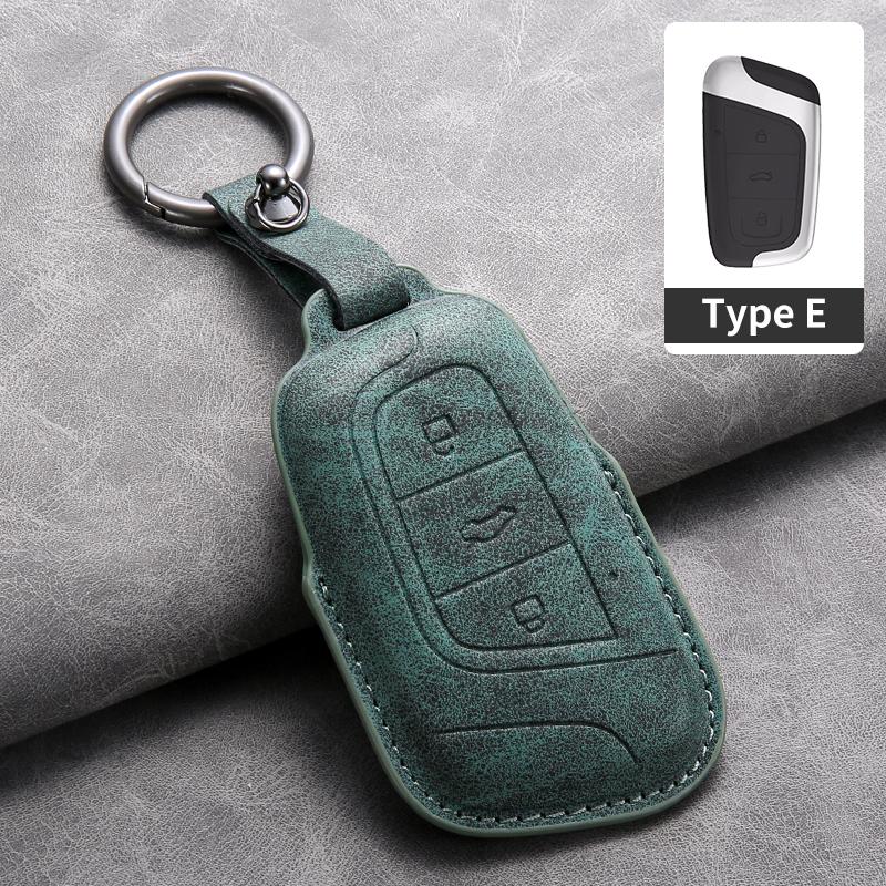 Housse de Protection pour Clé de Voiture à 3 Boutons Coque Porte-Clés pour Chery Eq1 Little Ant Clé Intelligente Sans Clé Porte-Clés