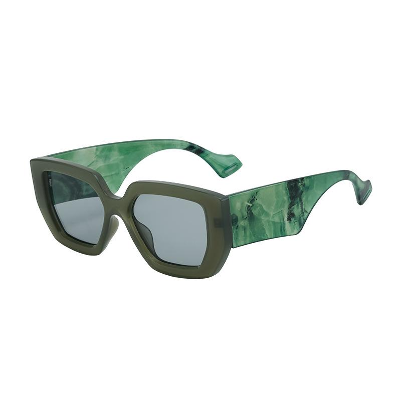 Trend Square Frame Wide Temple Sunglasses Women'S Large Frame Sunglasses Women'S Sunglasses