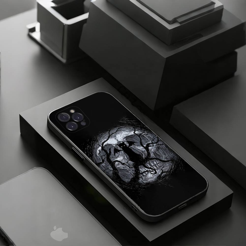 

Готический Чехол-Бэтмен для iPhone 17 16 15 14 13 12 11 Pro Xs Max Mini Plus Противоскользящий Ударопрочный Жесткий iPhone14ProMax
