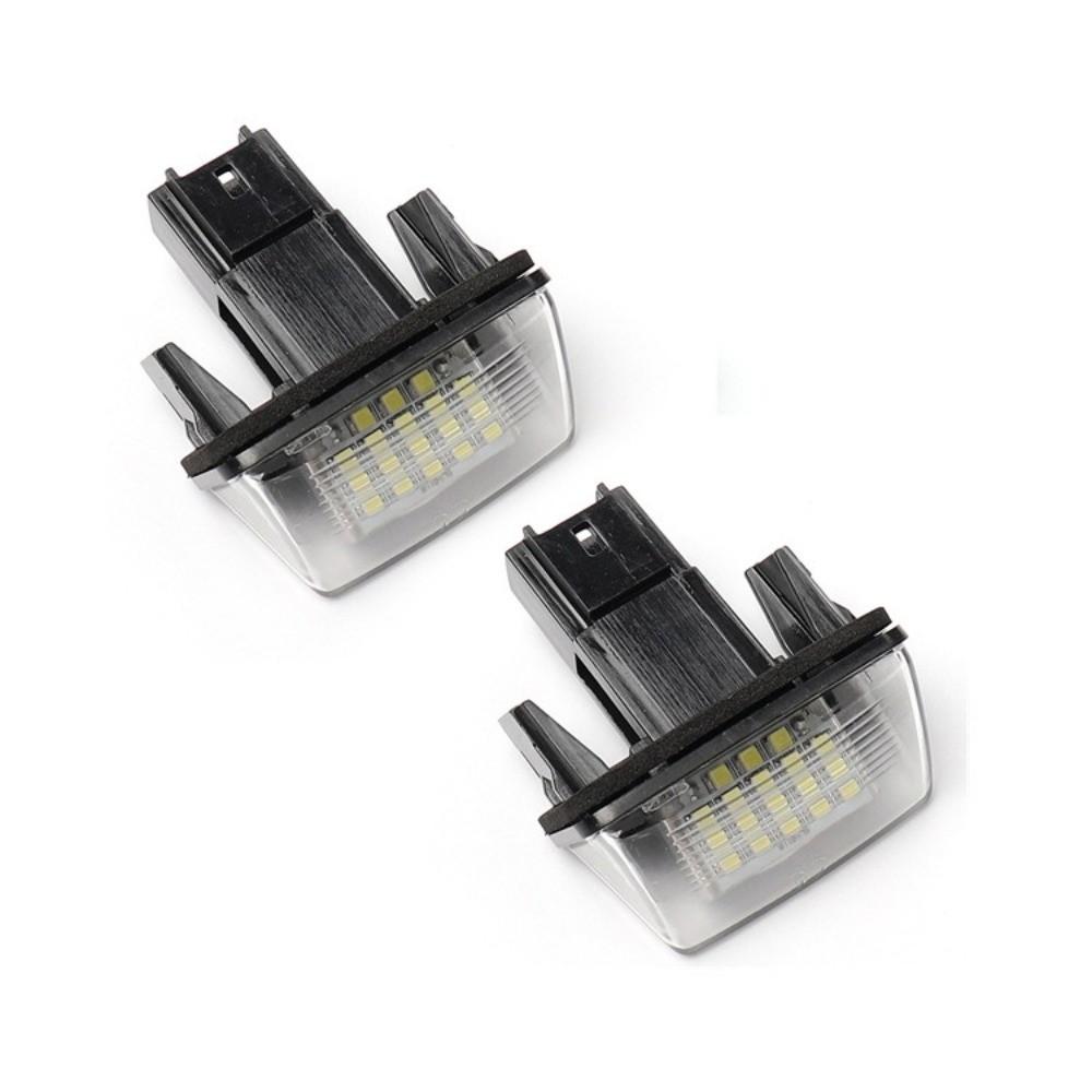 2pcs Direct Replacement License Plate Light 18 LED Car Plate Light LED License Light  For Citroen C3
