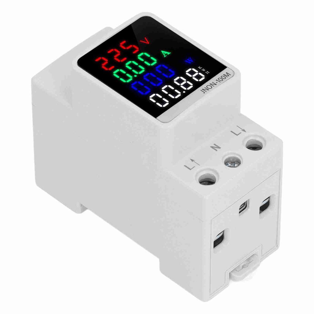 Hutschiene Energiezähler AC Digitalanzeige Strom Spannung Stromstärke Leistungsfaktor Grad Frequenz