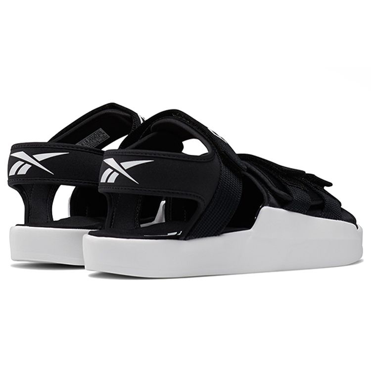 Reebok Sandals Flat Comfortable Beach Sandals Unisex Sandals Black White EF8029