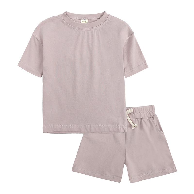 

Children s Set for Boys and Girls Korean Summer Sports Set Summer T-shirts and Shorts 90