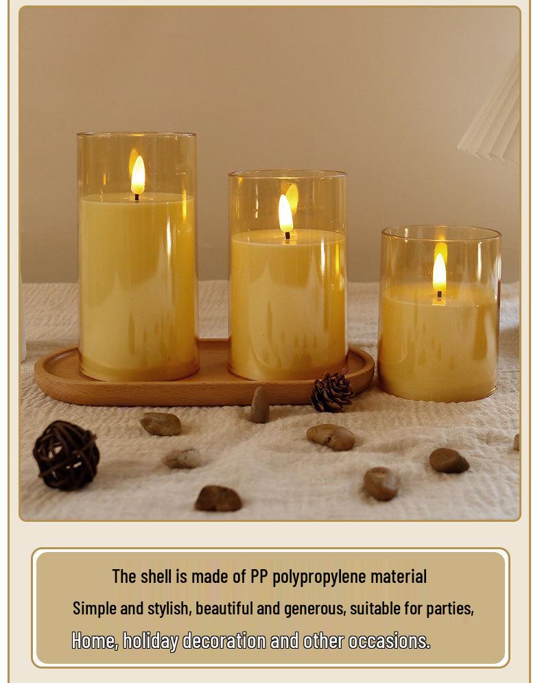 LED Acrylic Bullet Candle Lights: Realistic Flame, Perfect for Weddings & Romantic Bar Décor